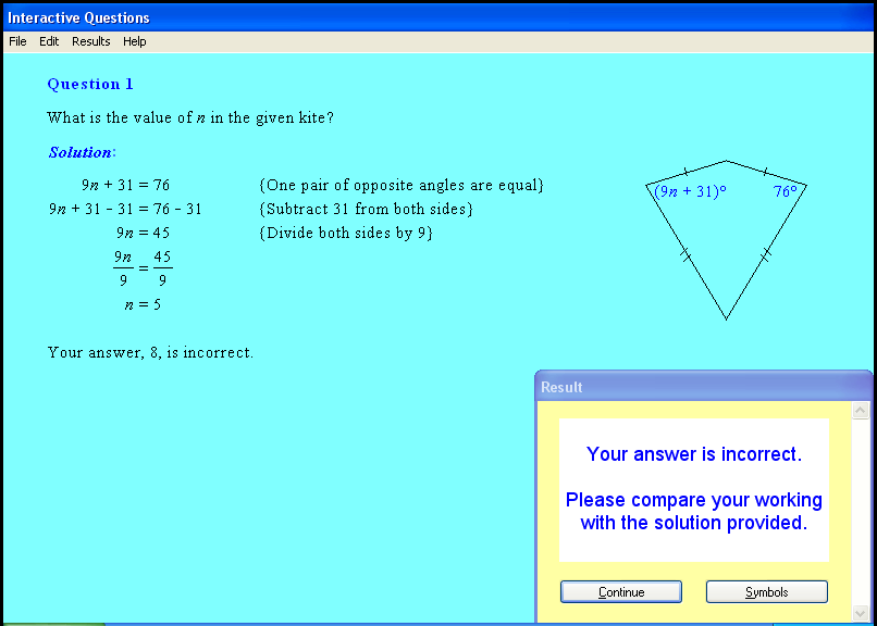A polygons chapter screen shot.