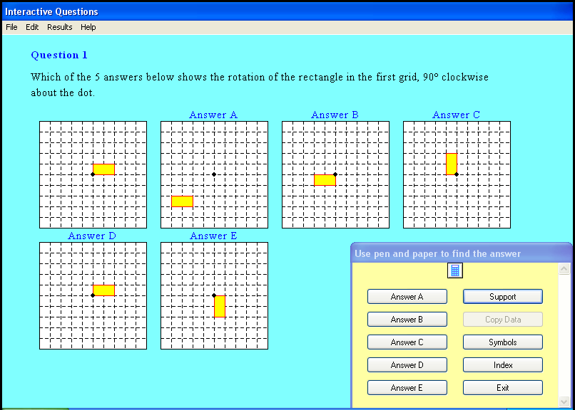 A geometric constructions chapter screen shot.
