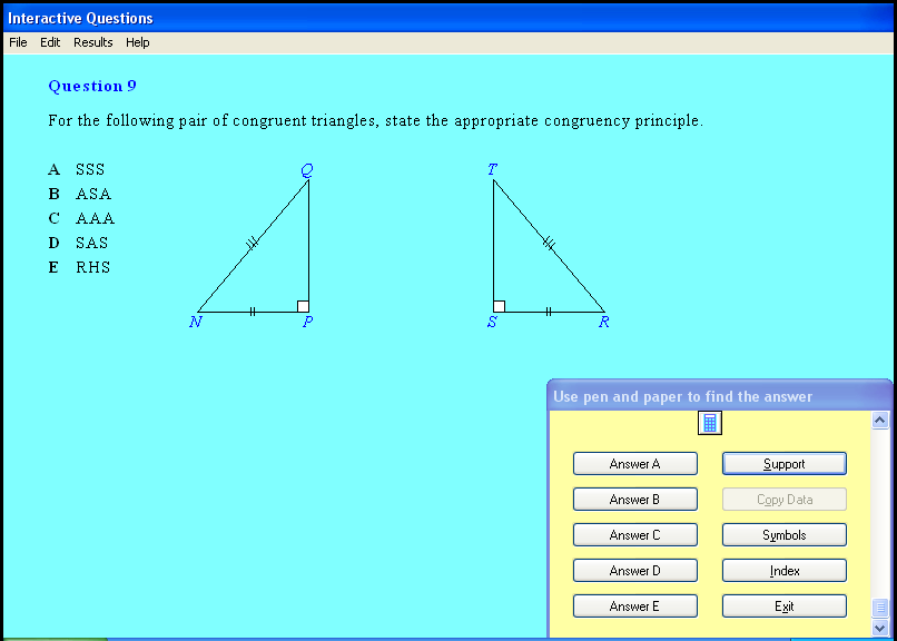 A geometry chapter screen shot.
