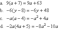 The solution to Example 3 involves applying the Distributive Law.
