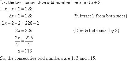 Consecutive Odd Integers