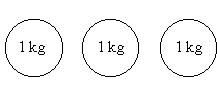 3 kg of weight