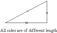 A scalene triangle has 3 sides of different length.