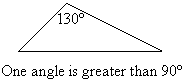 An obtuse-angled triangle has one angle greater than 90 degrees.