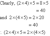 These equations illustrate the Associative Law for Multiplication.