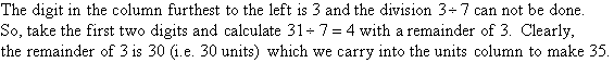 Note on long division.