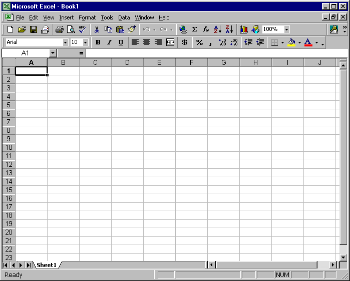 Microsoft Excel spreadsheet