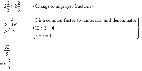 2 2/3  2 2/5 = 6 2/5