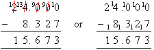 Decomposition method or equals addition method