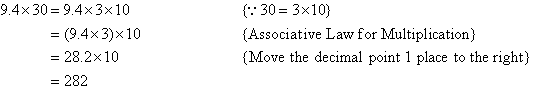 Move the decimal point 1 place to the right.