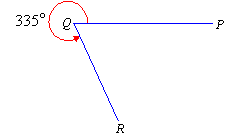 A reflex angle