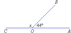 Make use of the sum of adjacent angles