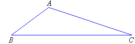 A triangle is a closed plane figure