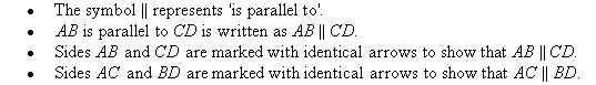 AB is parallel to CD and AC is parallel to BD