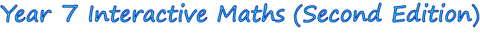 Year 7 Interactive Maths Software (Second Edition)