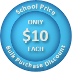 School bulk purchase discount price is only $10 per student.