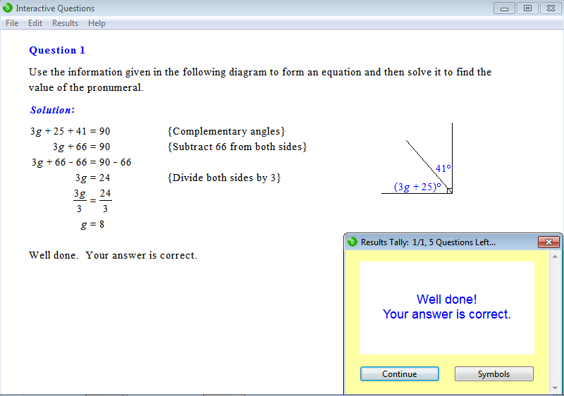 Solution for a question from Year 8 Interactive Maths, Chapter 5: Equations, Exercise 24: Problem Solving.