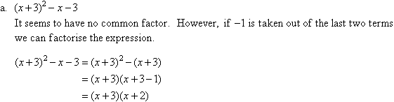 Take out -1 as a common factor to factorise (Factorize) the expression.