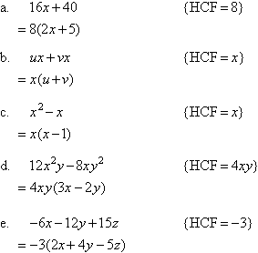 What is a common factor in Math?