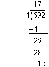 Step 2:  Long division