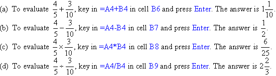 Type = followed by the calculation and then press Enter.