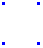 Asquare with 2 rows each containing 2 dots.