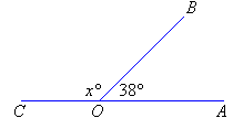 Supplementary angles add up to 180 degrees