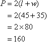 P = 160