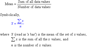 What Does Mean In Math Example